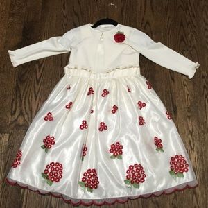 American Princess dress w jacket and flower design